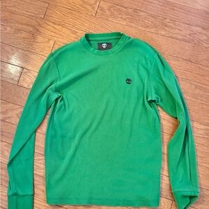 Timberland Men's Vibrant Green Long Sleeve Tee